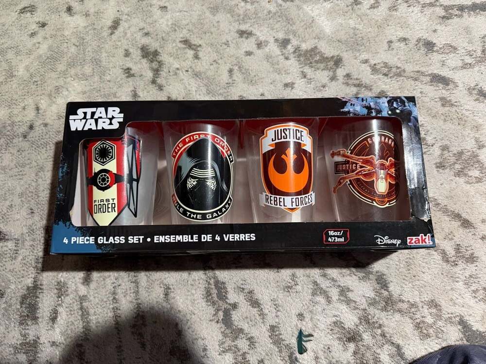 Star Wars 4-Piece 16oz Glass Set by Zak Designs